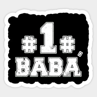 Number 1 Baba best baba gift Sticker